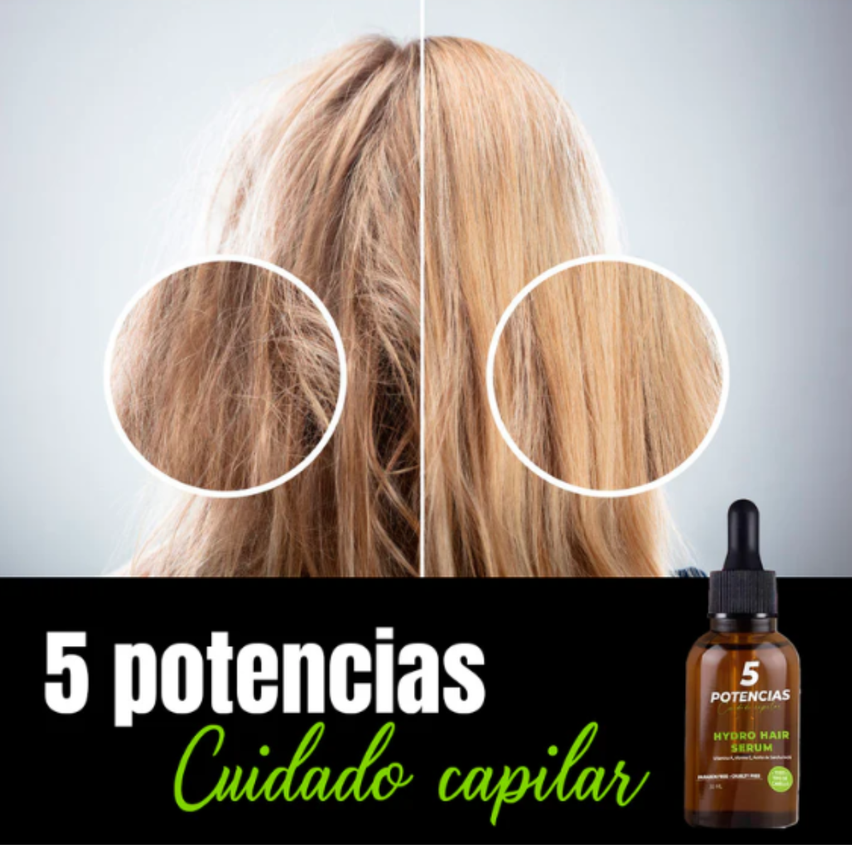 Hydro Hair Serum 5 Potencias Crecimiento del Cabello