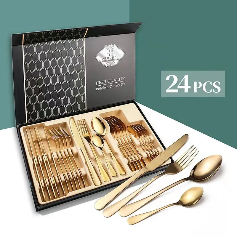 Set de cubiertos de 24pcs