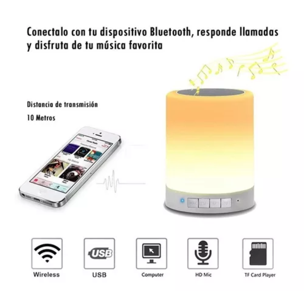Lámpara Parlante Portátil