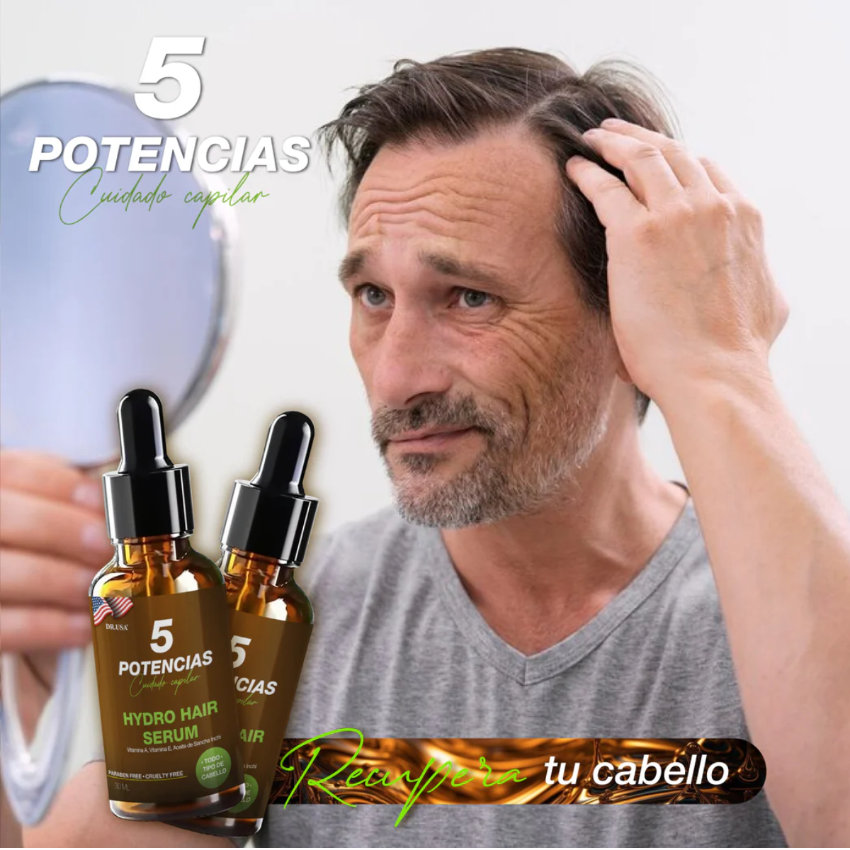 Hydro Hair Serum 5 Potencias Crecimiento del Cabello