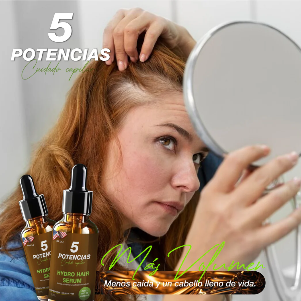 Hydro Hair Serum 5 Potencias Crecimiento del Cabello