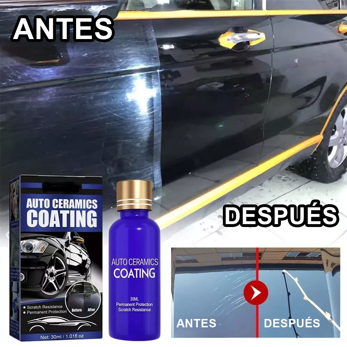 Kit Vidrio Líquido con Tecnología Nano Original + Regalo🎁